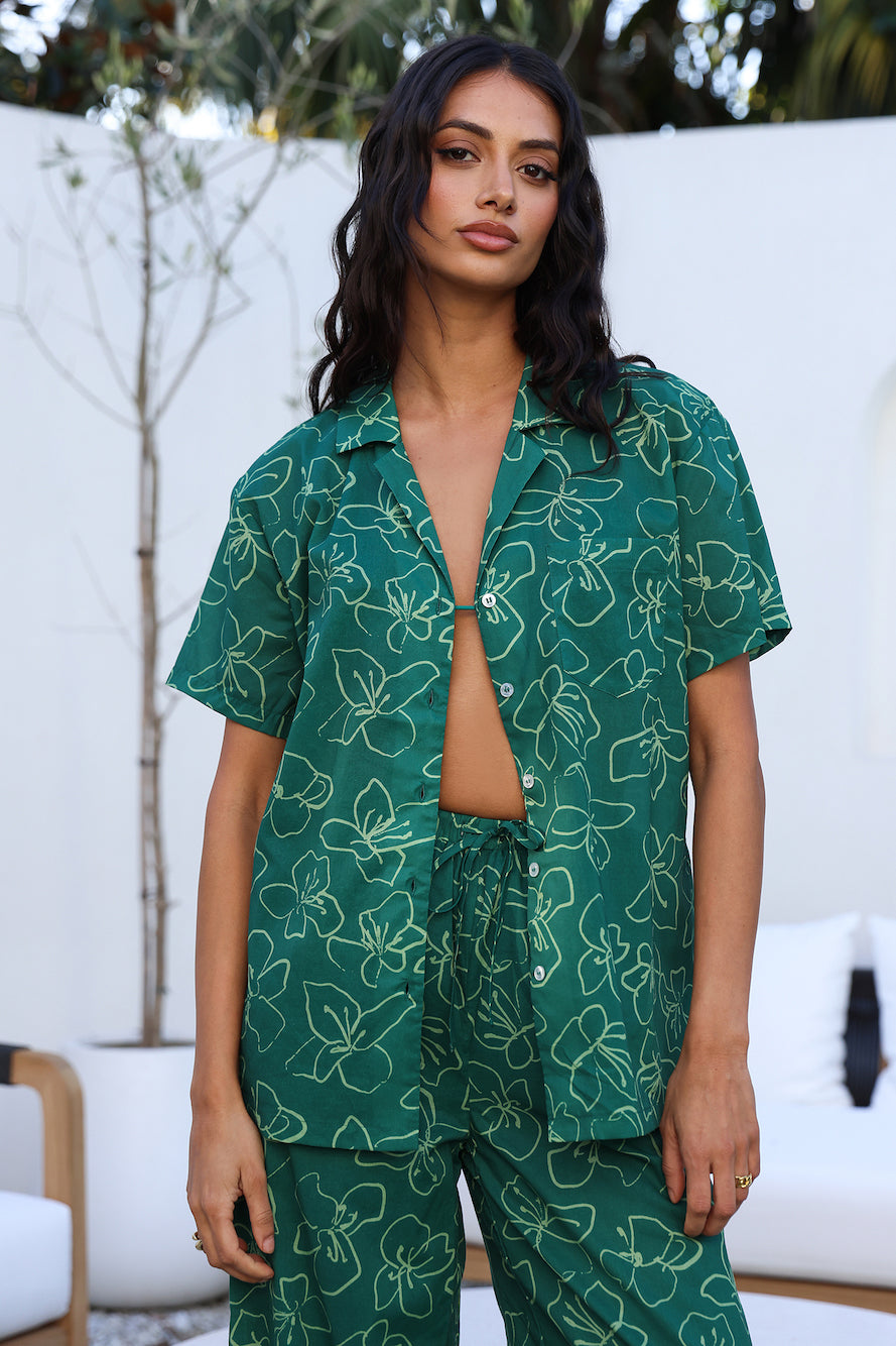 CHARLIE HOLIDAY Lola Shirt Relaxed Floral-Trogz