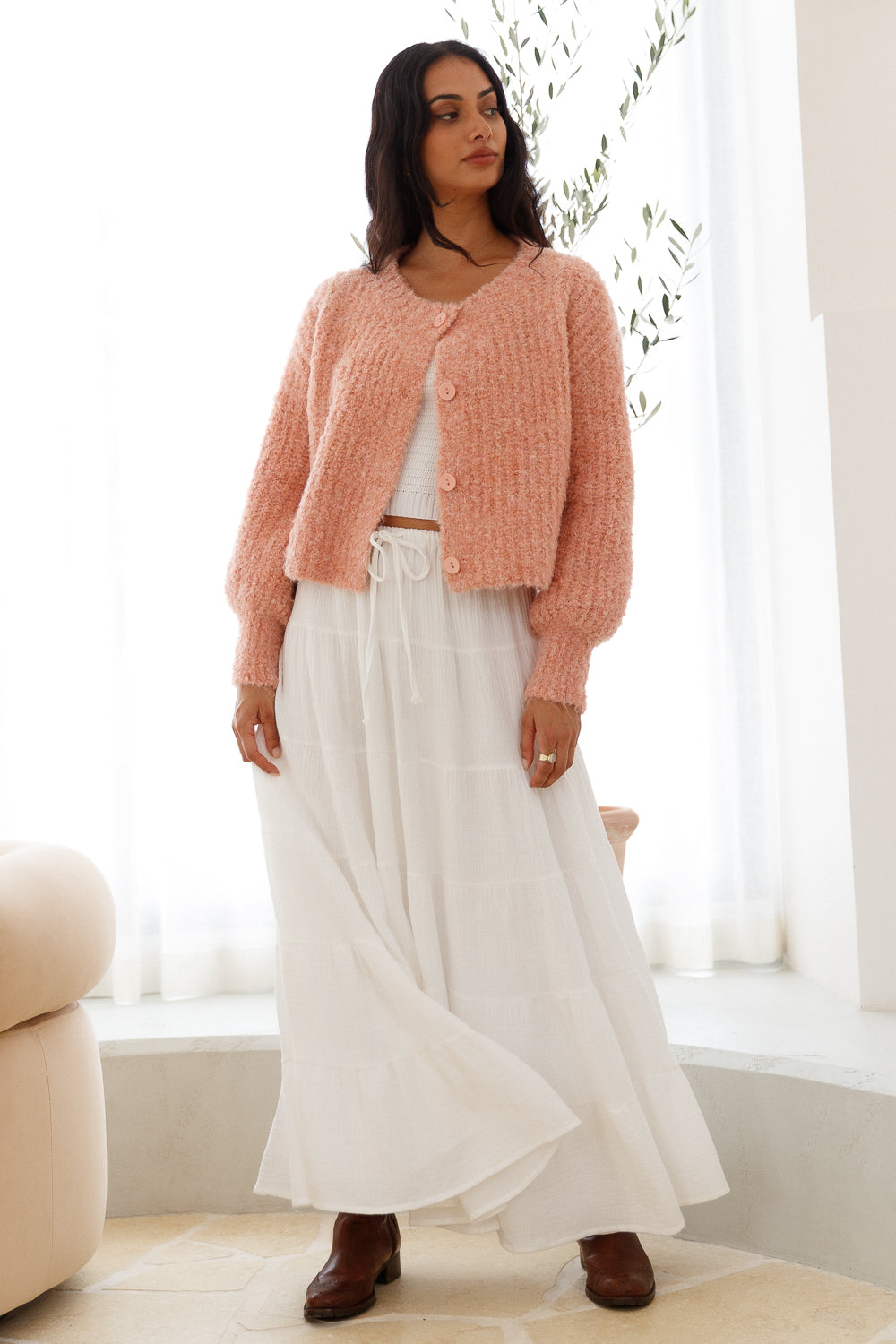 Ice Queen Knit Cardigan Pink-Trogz