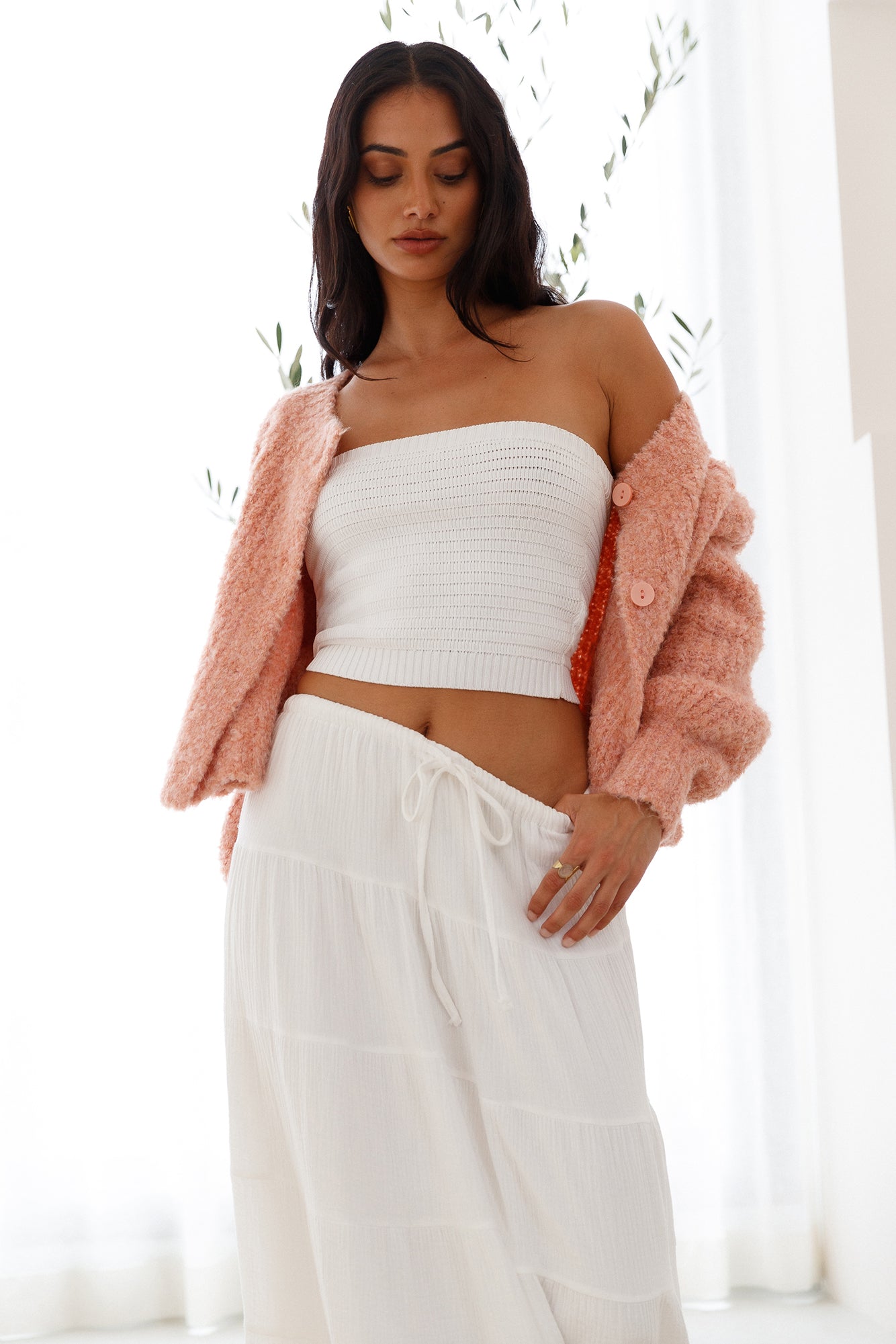 Ice Queen Knit Cardigan Pink-Trogz