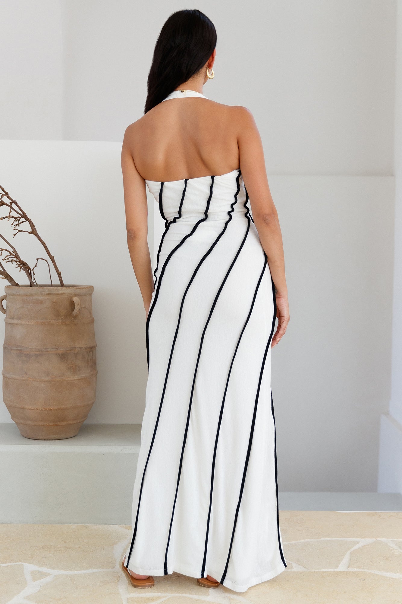Althia Maxi Dress White-Trogz
