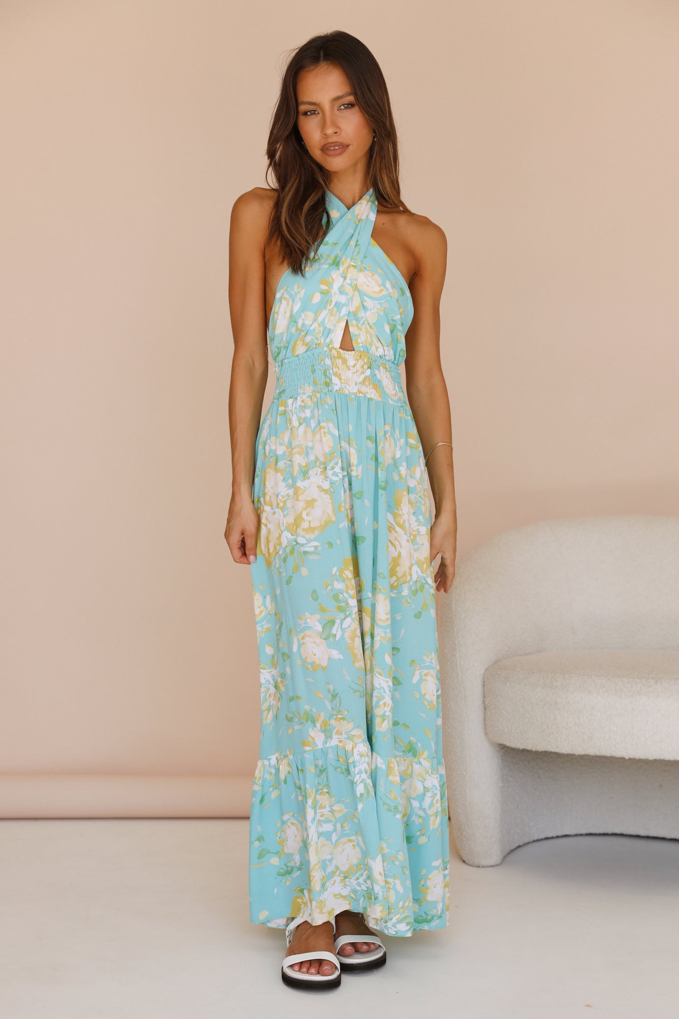 Arising Maxi Dress Blue-Trogz