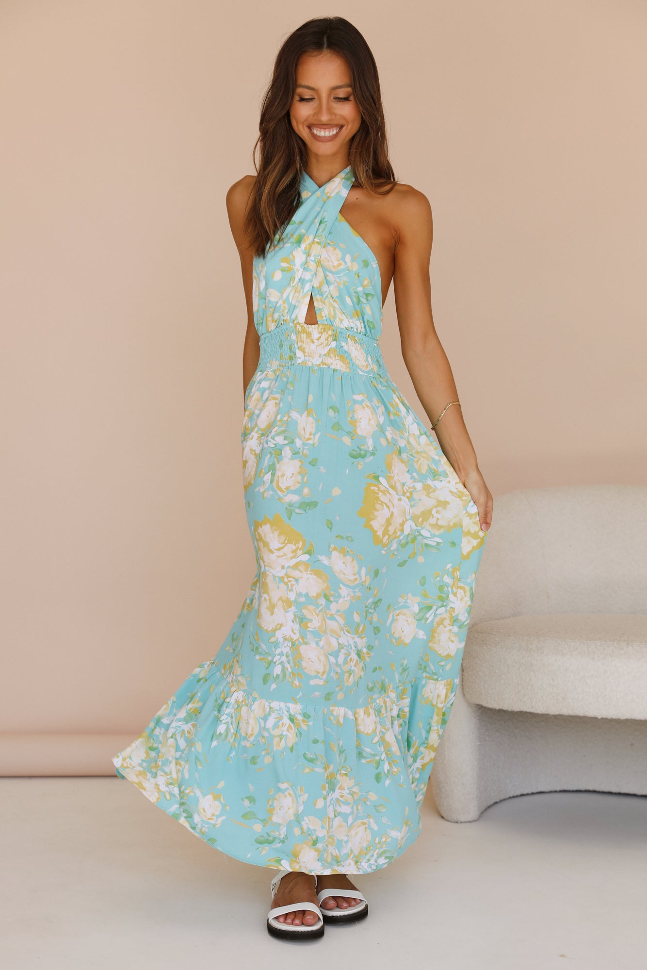 Arising Maxi Dress Blue-Trogz