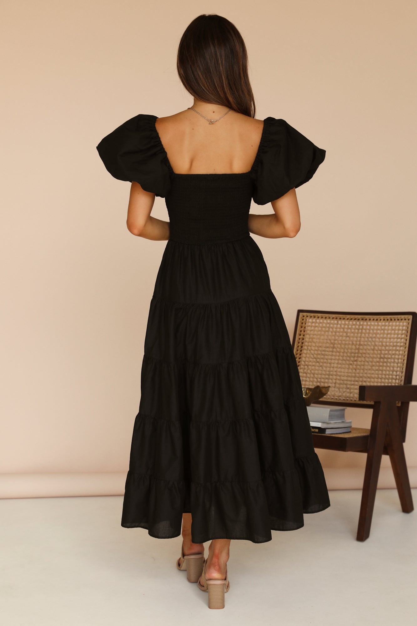 Adela Maxi Dress Black-Trogz