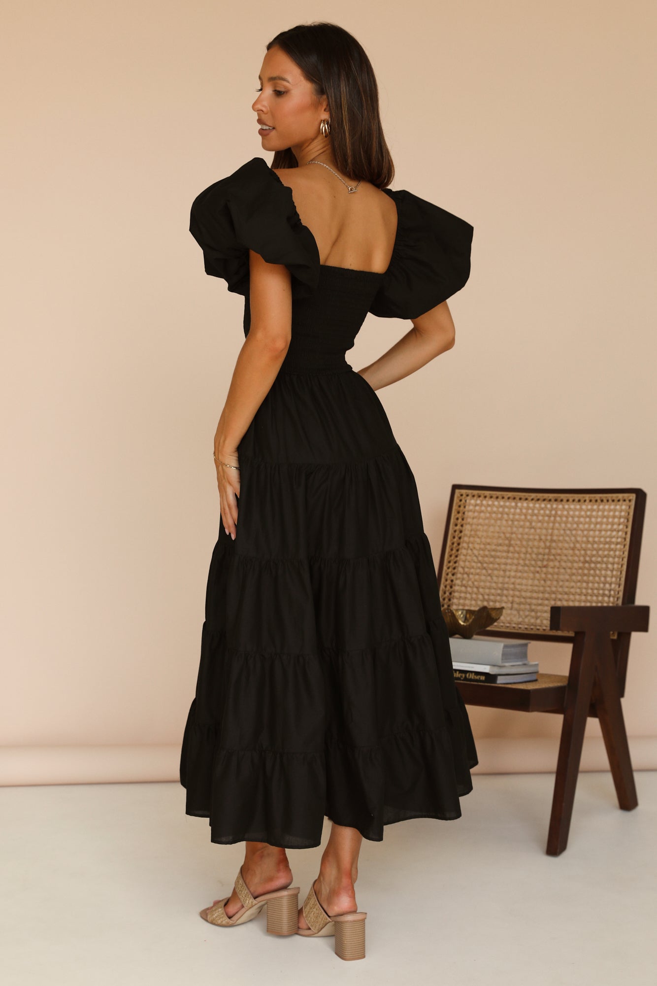 Adela Maxi Dress Black-Trogz