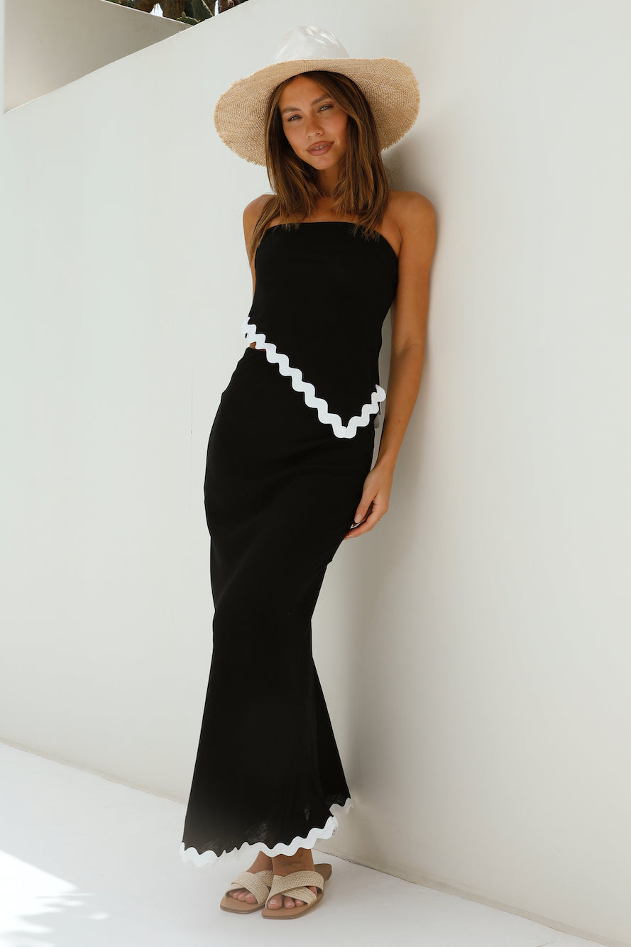 Found You Asymmetrical Top Black-Trogz