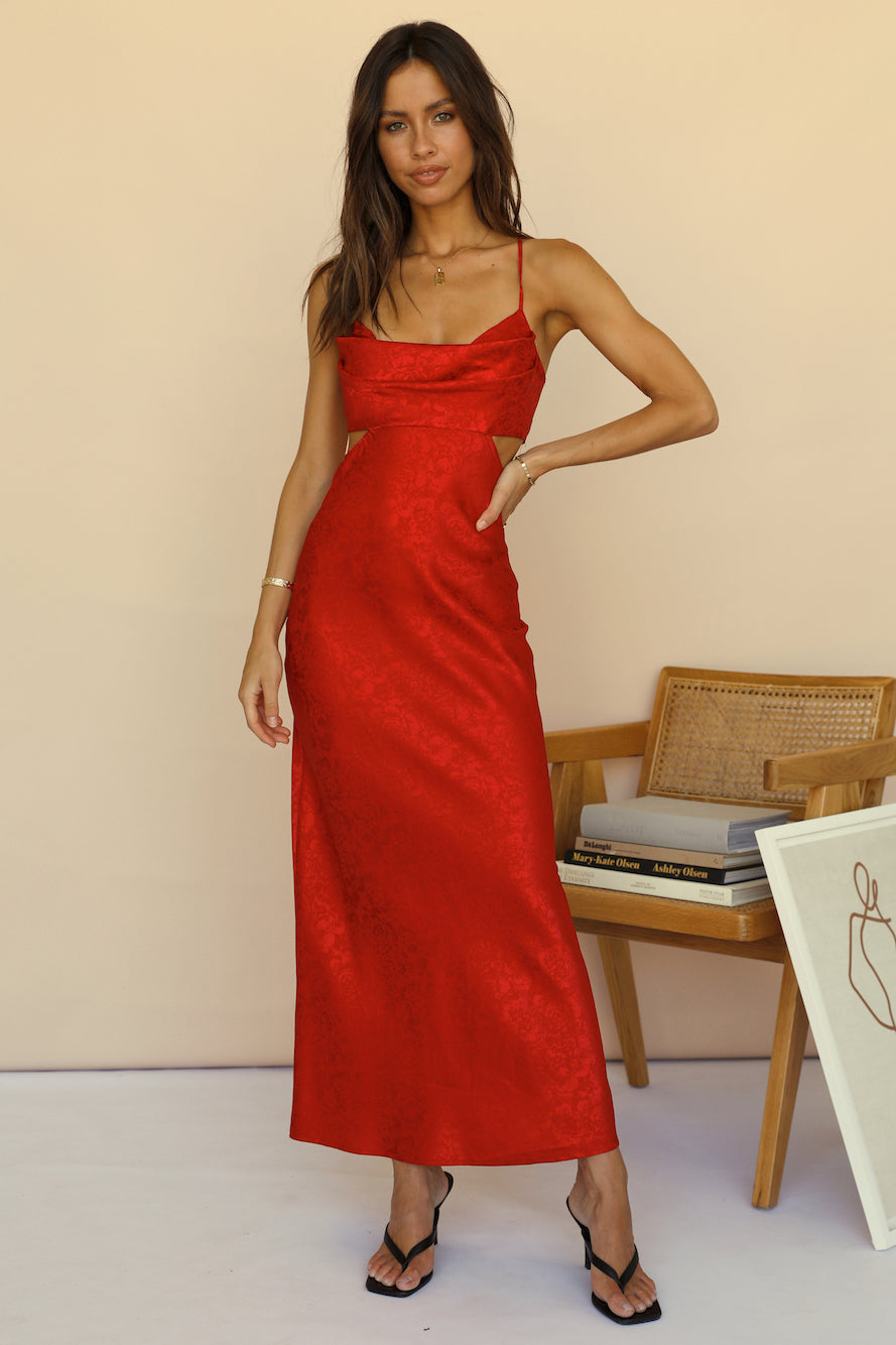 All In Maxi Dress Red-Trogz