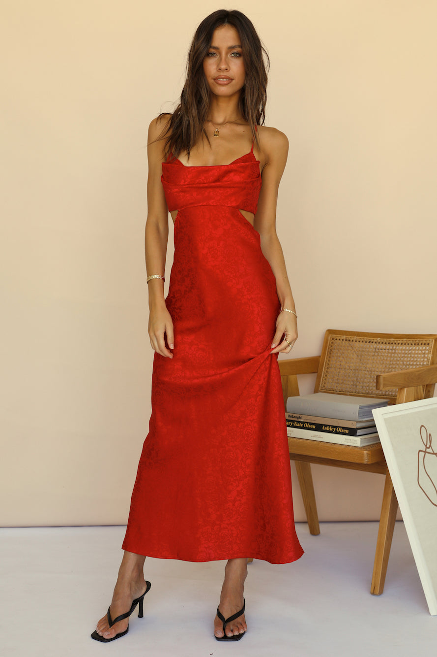 All In Maxi Dress Red-Trogz
