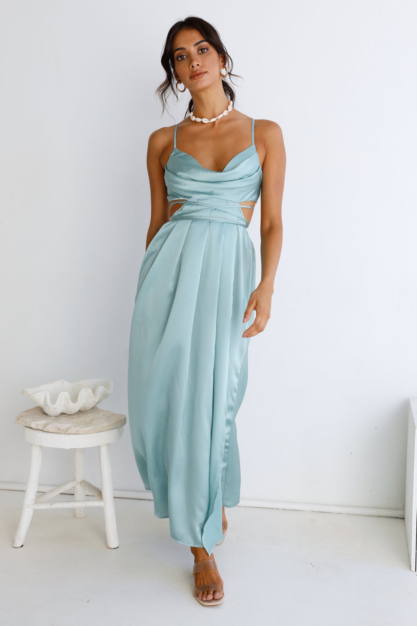 Be My Darling Maxi Dress Light Blue-Trogz