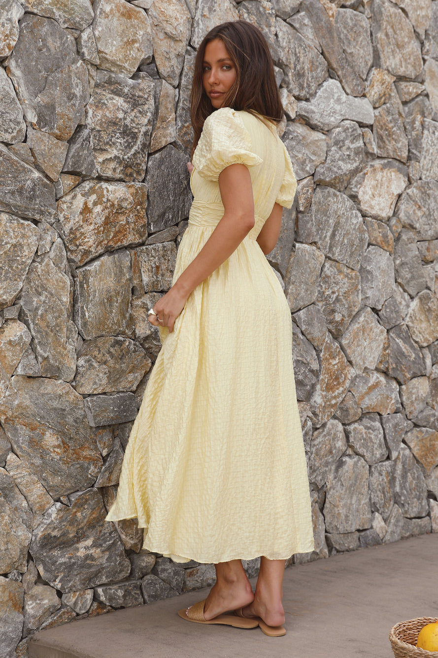 Busy Bee Maxi Dress Yellow-Trogz