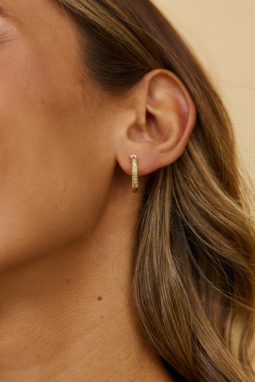 18k Splendid Shimmers Earrings Gold-Trogz