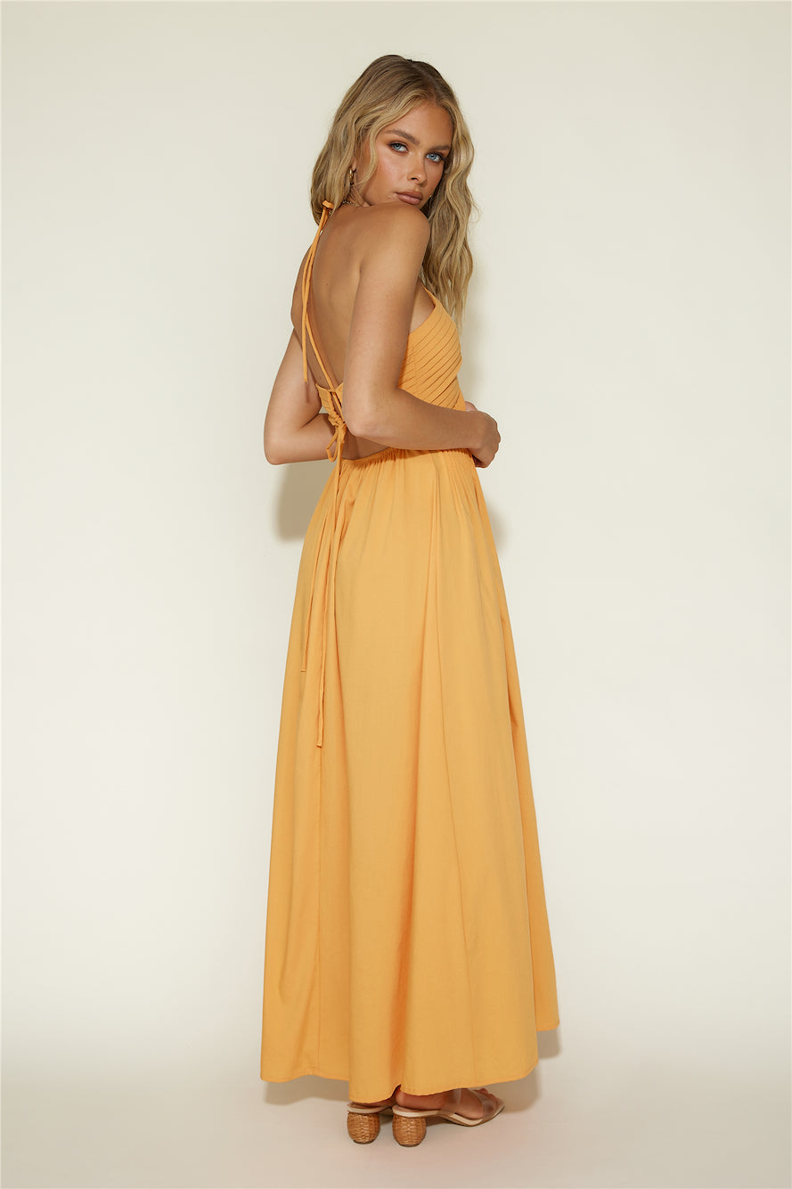 Cross My Heart Maxi Dress Orange-Trogz