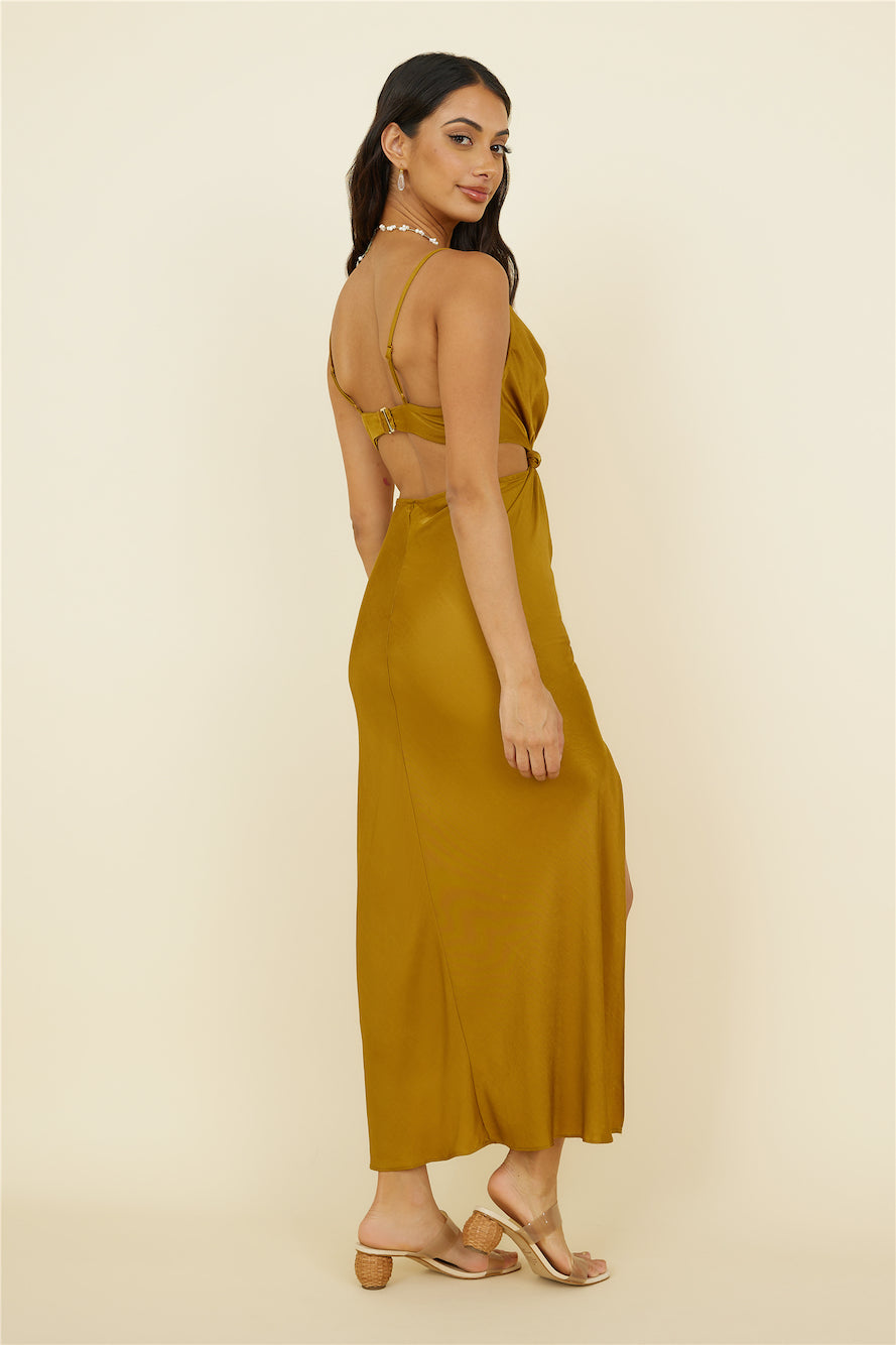 Artemis Midi Dress Brown-Trogz