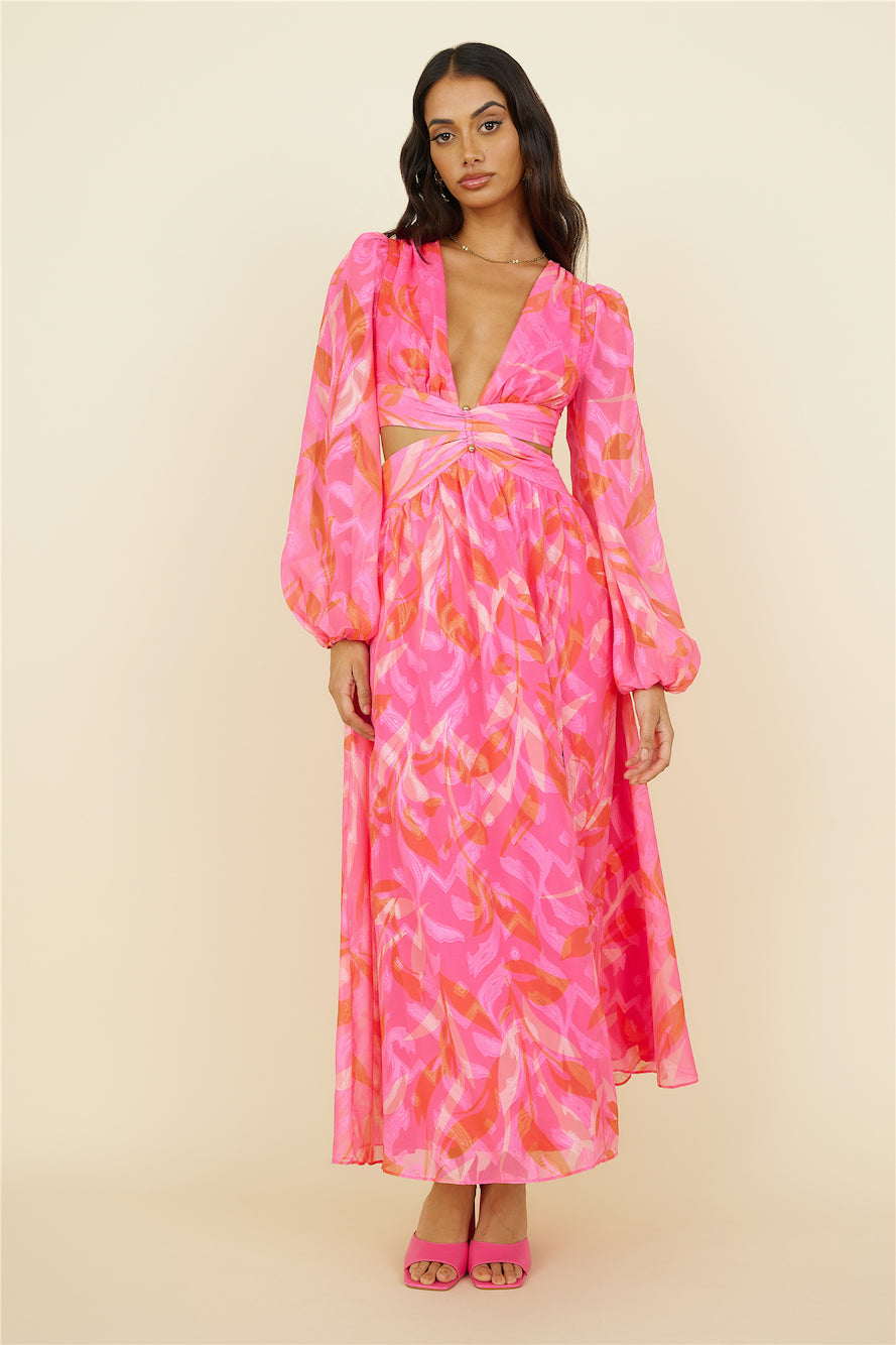 Angel City Maxi Dress Pink-Trogz