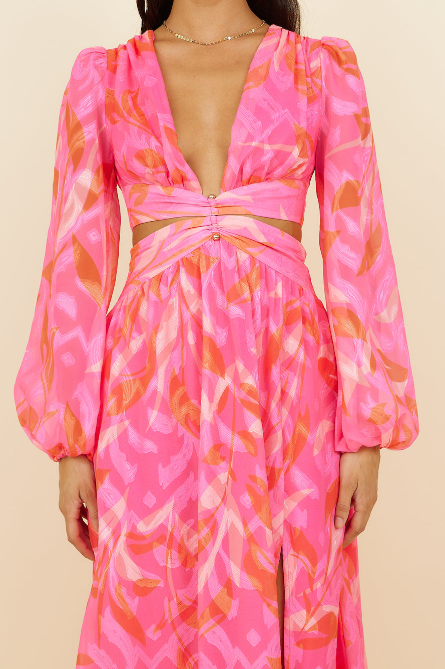 Angel City Maxi Dress Pink-Trogz