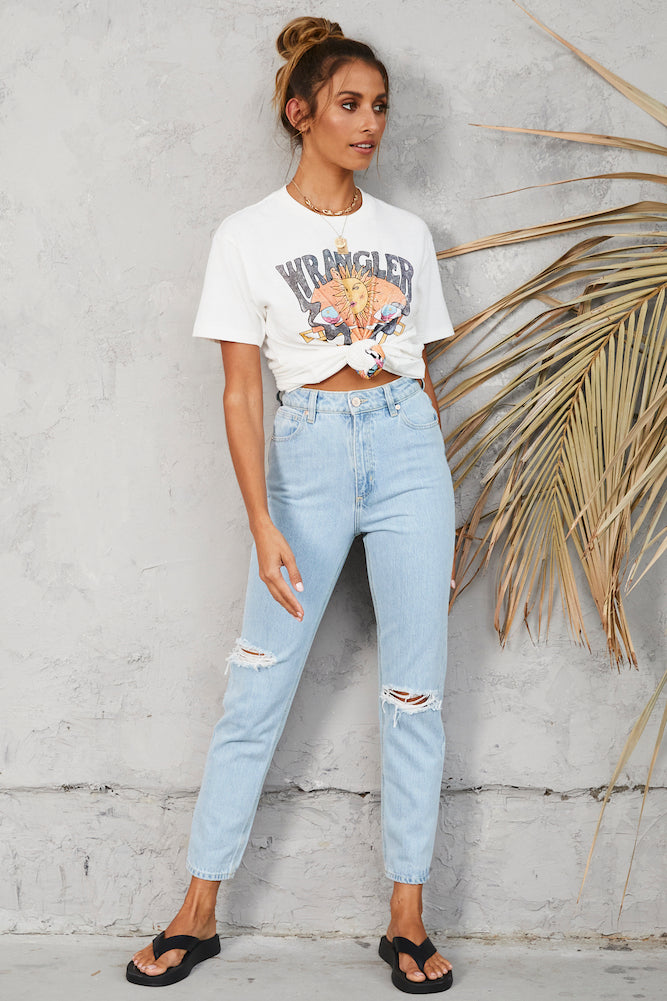 ABRAND A94 High Slim Jeans Daisy Blue-Trogz