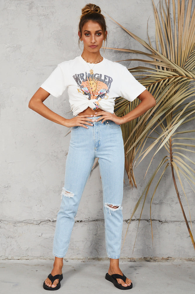 ABRAND A94 High Slim Jeans Daisy Blue-Trogz