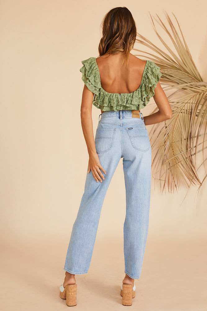 Amiens Crop Top Green-Trogz