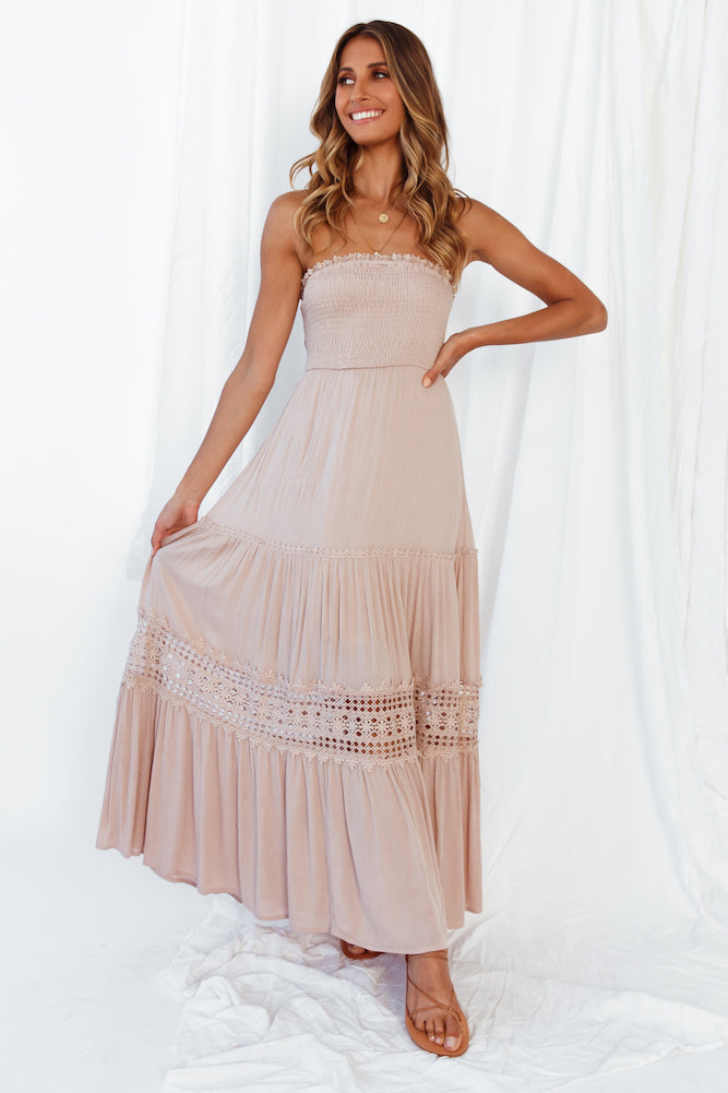 Agatha Maxi Dress Mocha-Trogz
