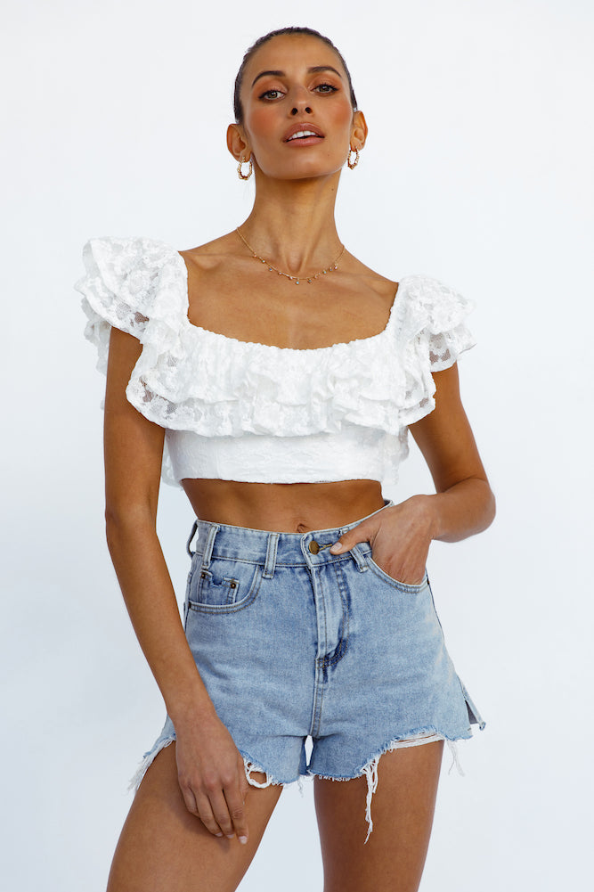 Amiens Crop Top White-Trogz