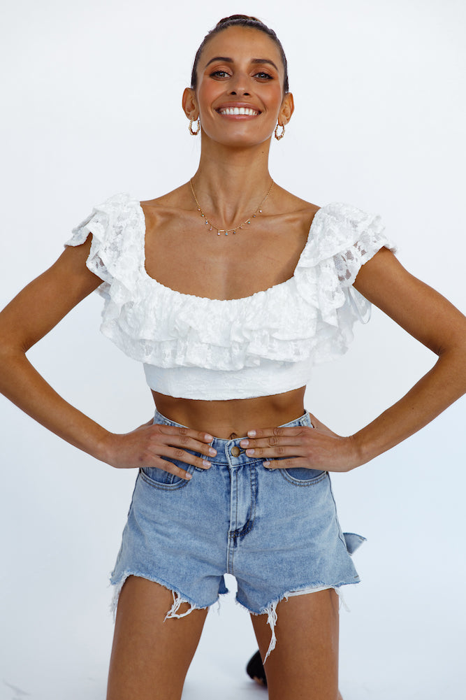 Amiens Crop Top White-Trogz
