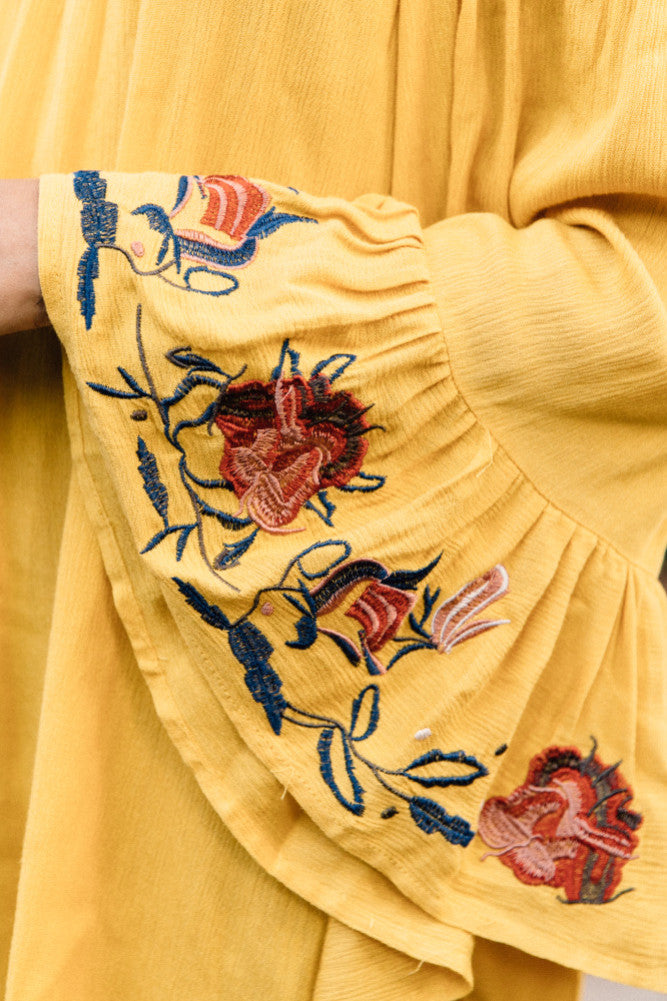 Abbey Lee Dress Mustard-Trogz