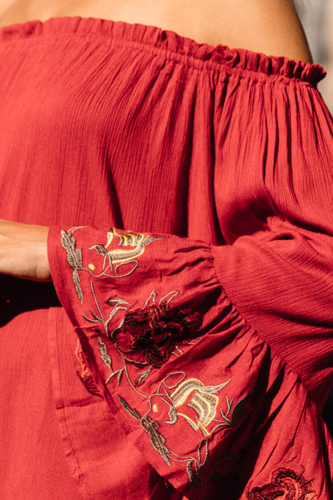 Abbey Lee Dress Rust-Trogz