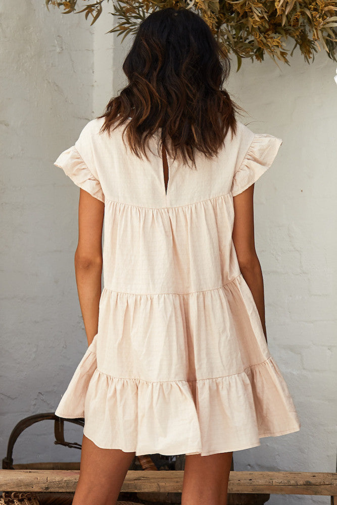 Apollo Dress Beige-Trogz