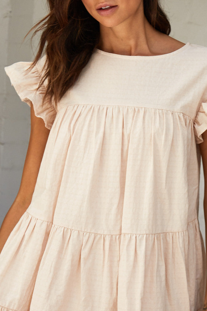 Apollo Dress Beige-Trogz