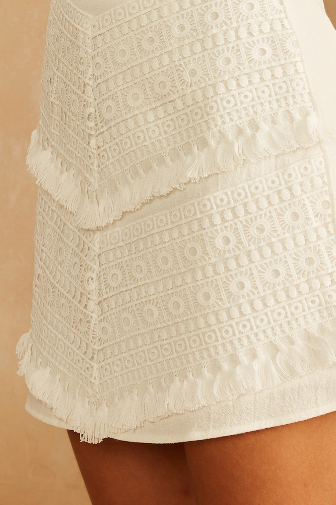 Ancient Heirloom Skirt White-Trogz