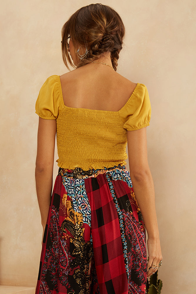 Aries Crop Top Mustard-Trogz