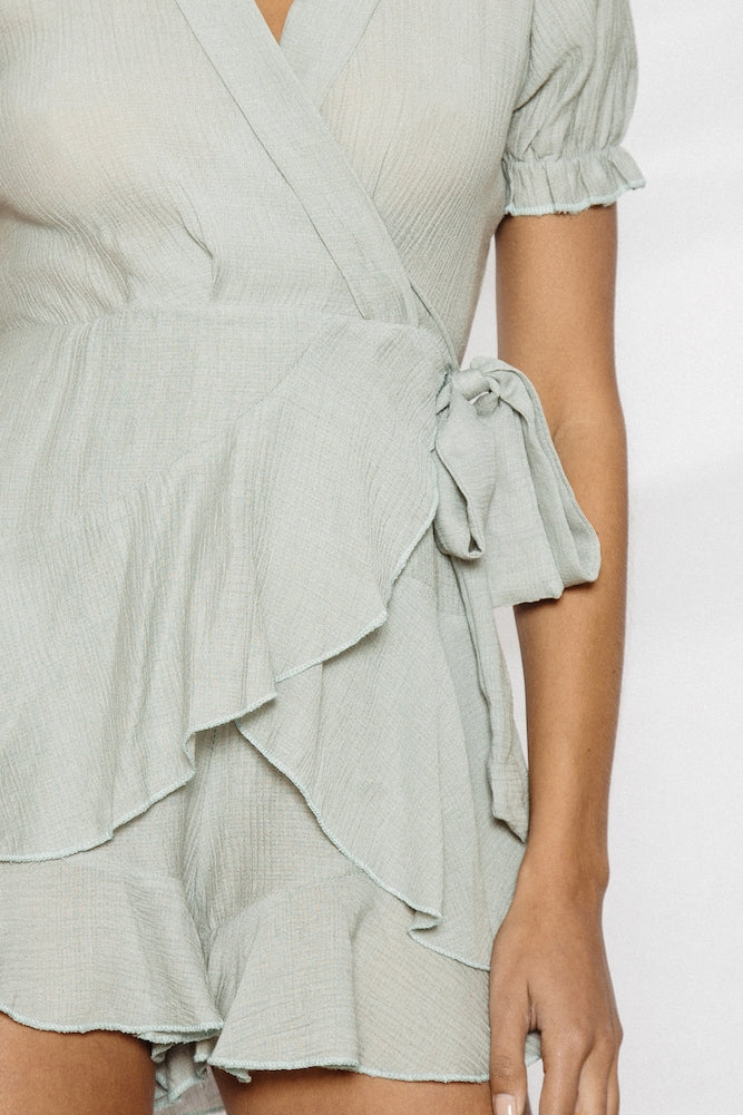 American Beauty Romper Green-Trogz