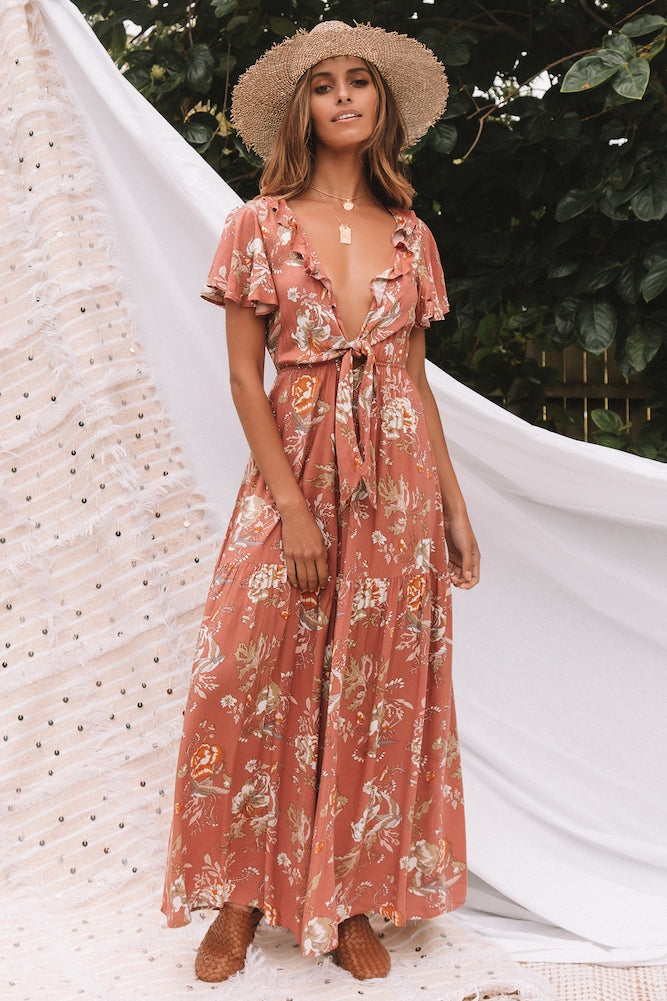 Aztec Jumpsuit Rose-Trogz