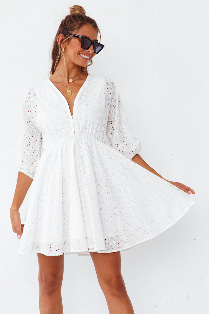 Amor Fati Dress White-Trogz