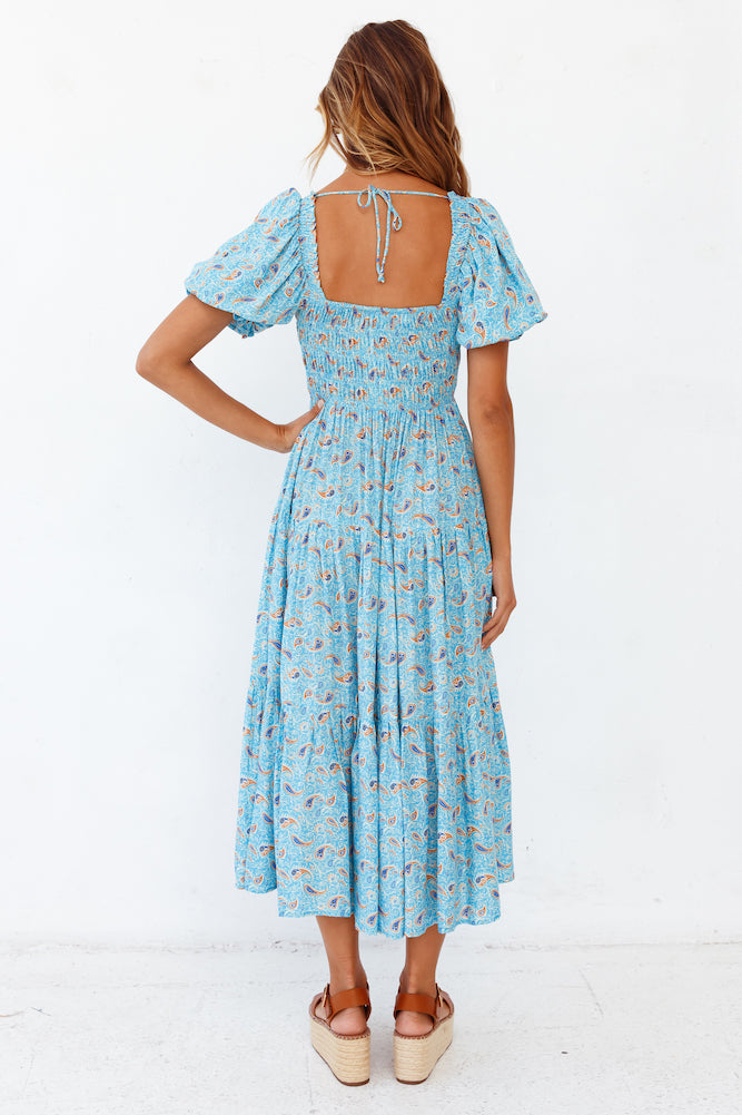 Aquamarine Midi Dress-Trogz