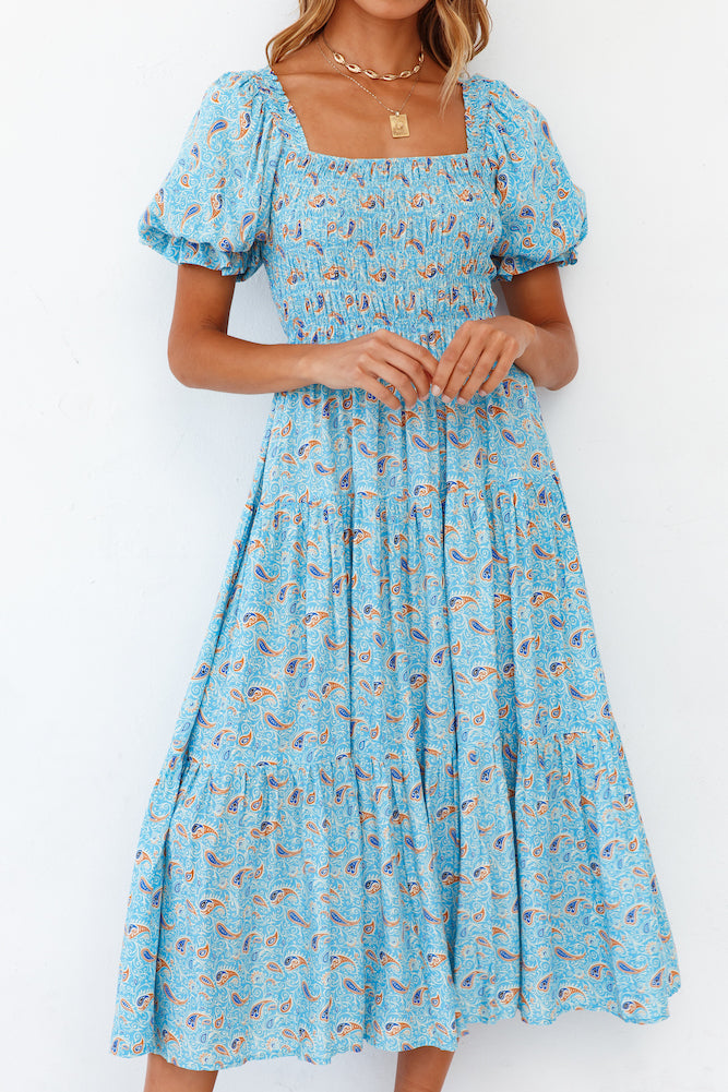 Aquamarine Midi Dress-Trogz