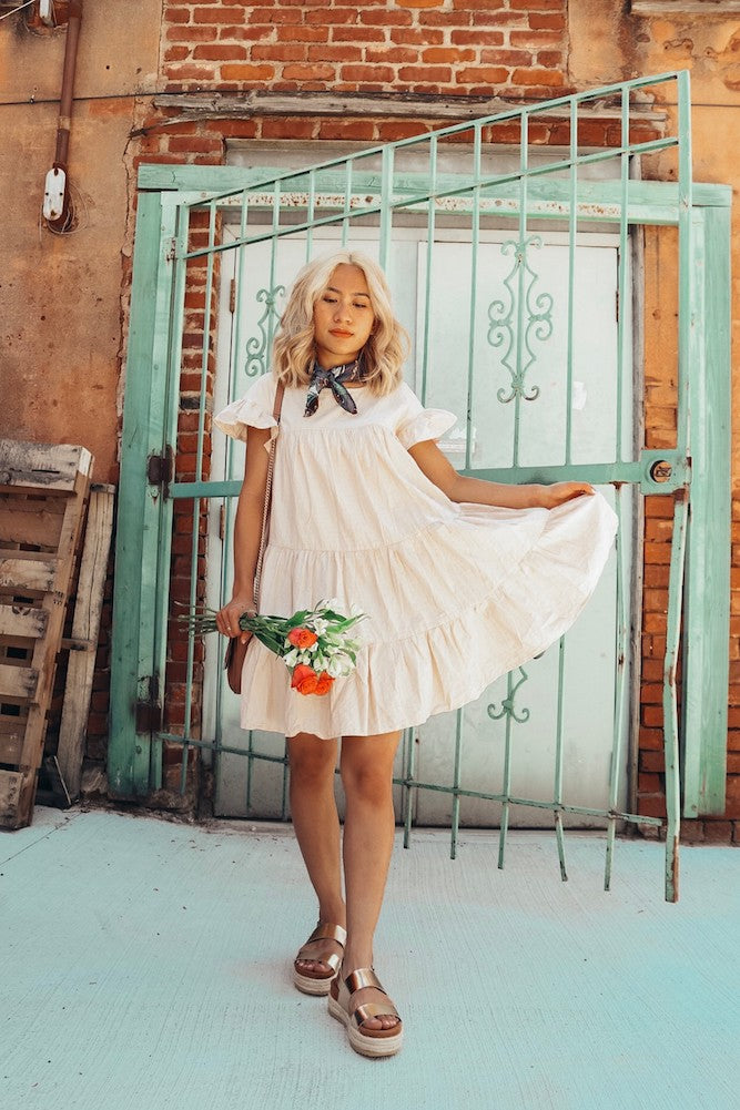 Apollo Dress Beige-Trogz