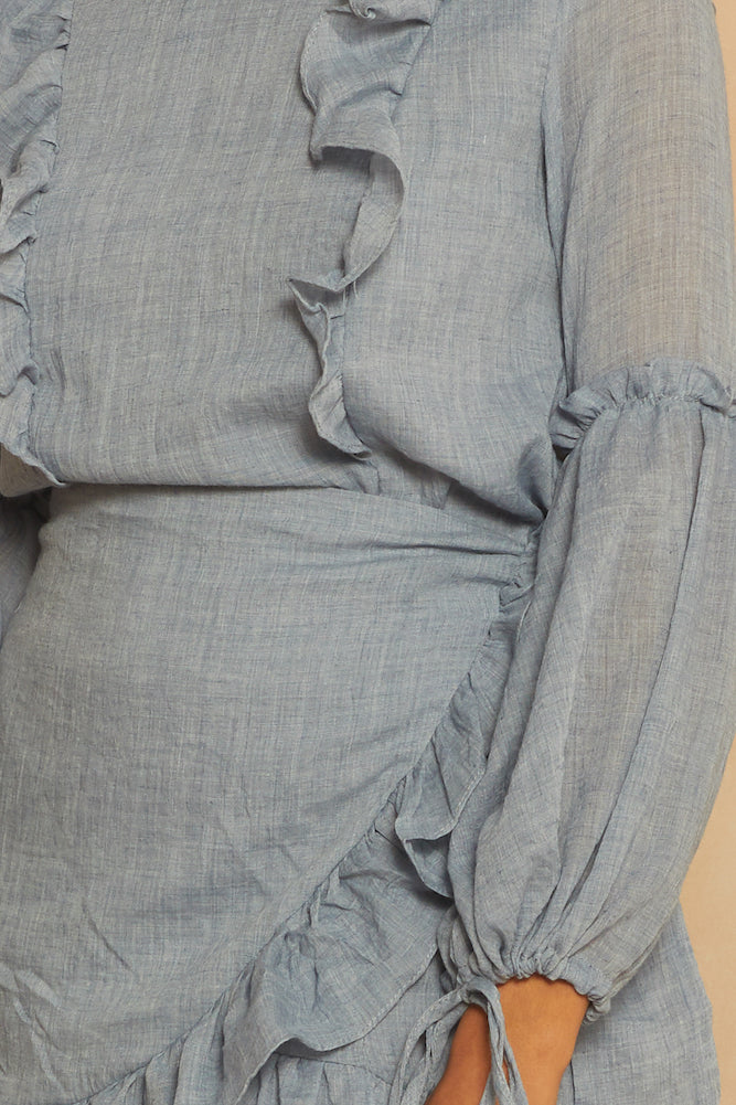 A Change Of Heart Dress Denim-Trogz