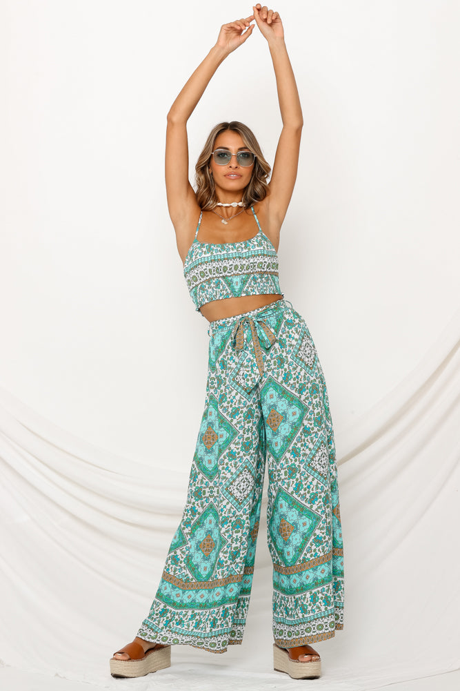 Addicted To Joy Pants Aqua-Trogz