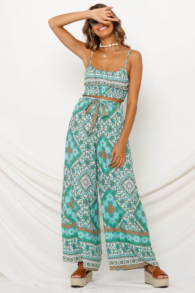 Addicted To Joy Pants Aqua-Trogz