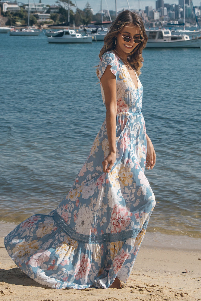 A Long Goodbye Maxi Dress-Trogz