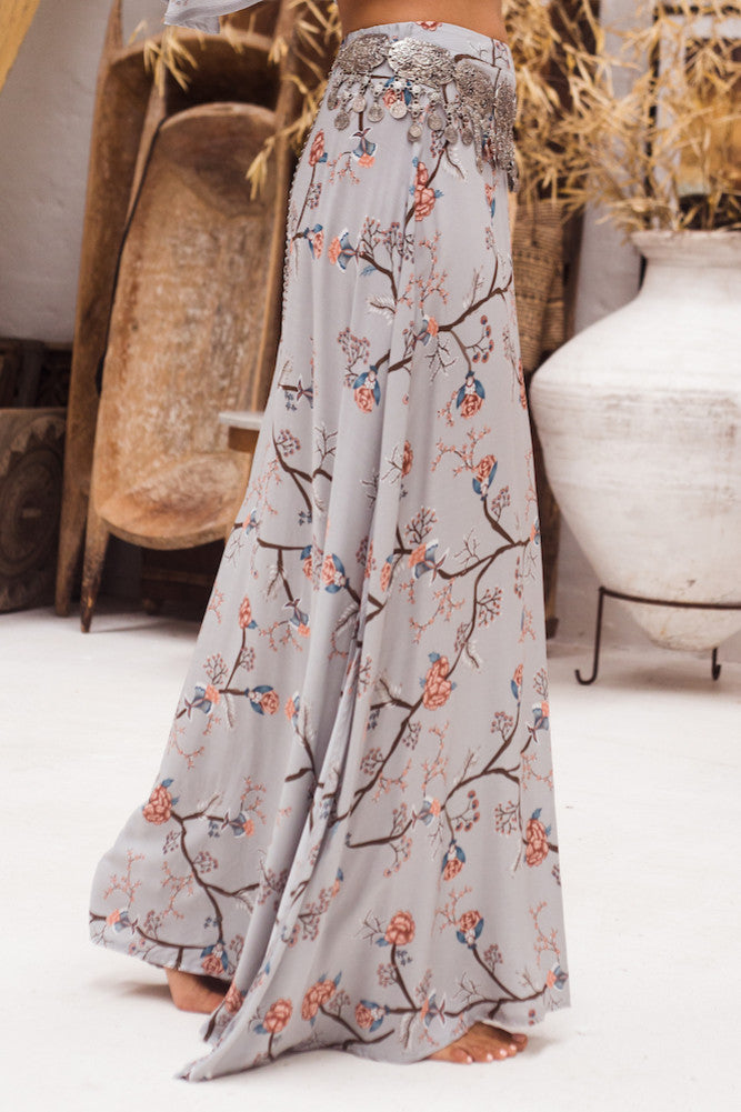 Amelie Maxi Skirt Grey-Trogz