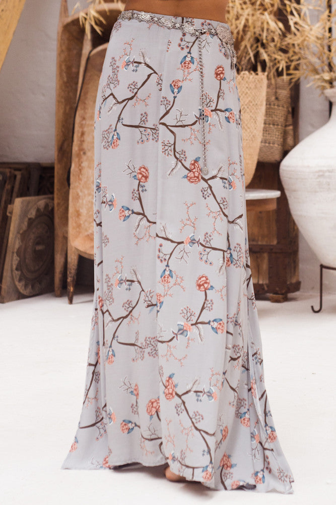 Amelie Maxi Skirt Grey-Trogz