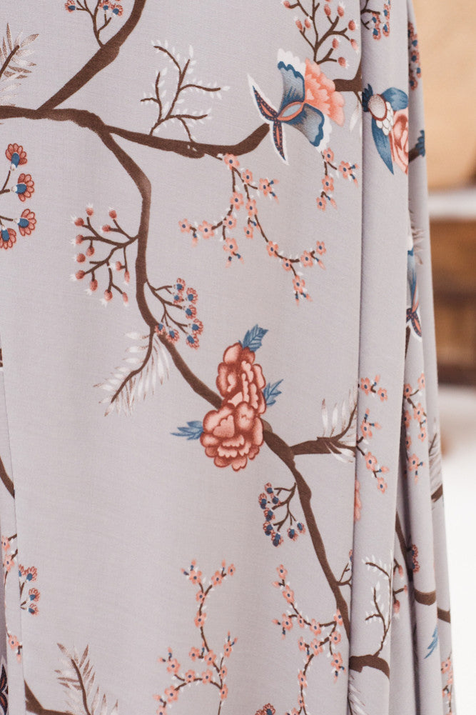 Amelie Maxi Skirt Grey-Trogz