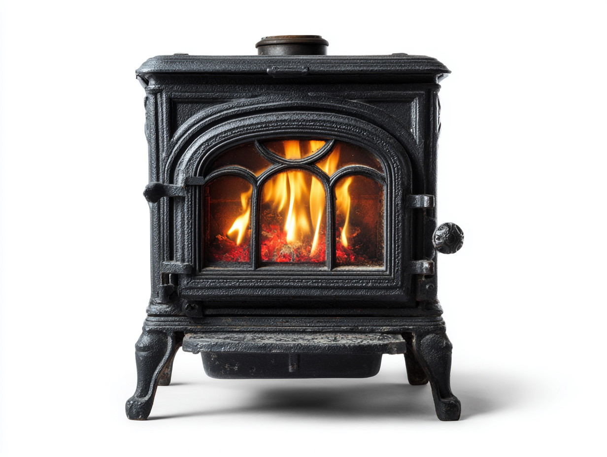 Cheminée électrique fonte design classique 55x40x65 cm - noir - style traditionnel-Cottamyyard