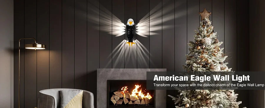 bald eagle wall light
