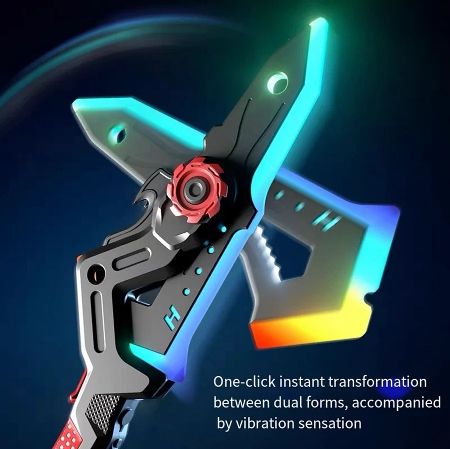 Interstellar Spark Battle Blade – LED Light Sword with Mist Effect, Dual-Mode Transforming Sci-Fi Toy
