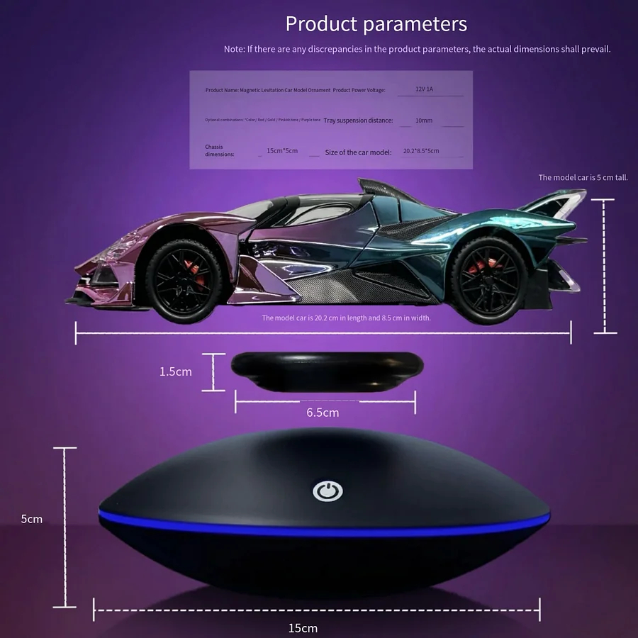 Magnetic Levitation Display Stand - Auto-Rotating Floating Platform for Phones, Jewelry & Collectibles | Cool Tech Gadget Gift