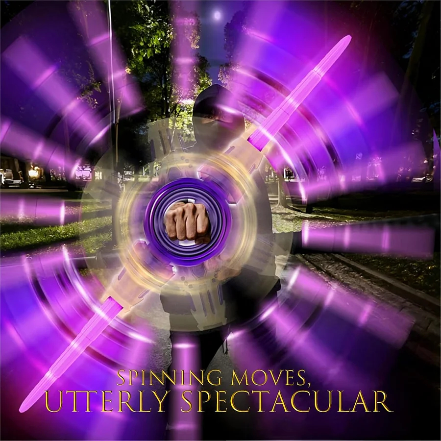 Spinning double-edged sword, rotating mechanism , cool light , sound effects , perfect choice for a rave party – Game of Thrones!