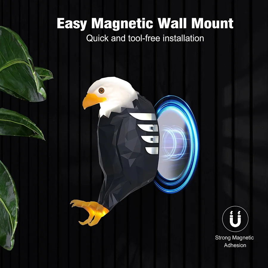 Bald Eagle Wall Light with Remote Control