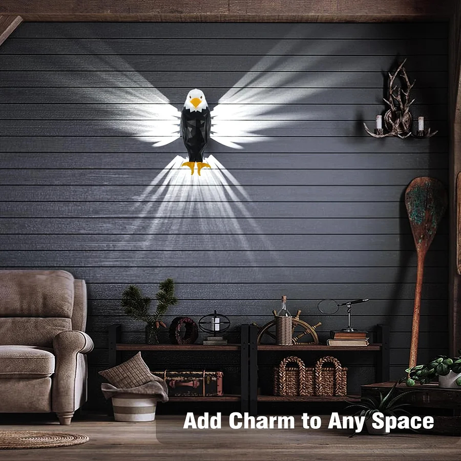 Bald Eagle Wall Light with Remote Control
